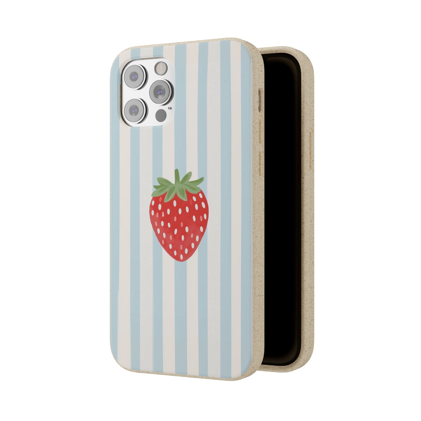 Strawberry Stripe iPhone Case