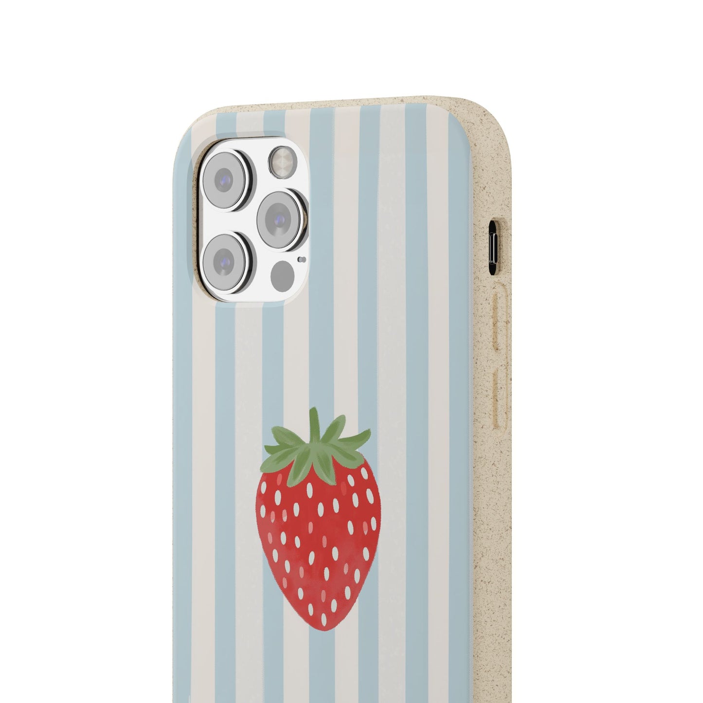 Strawberry Stripe iPhone Case