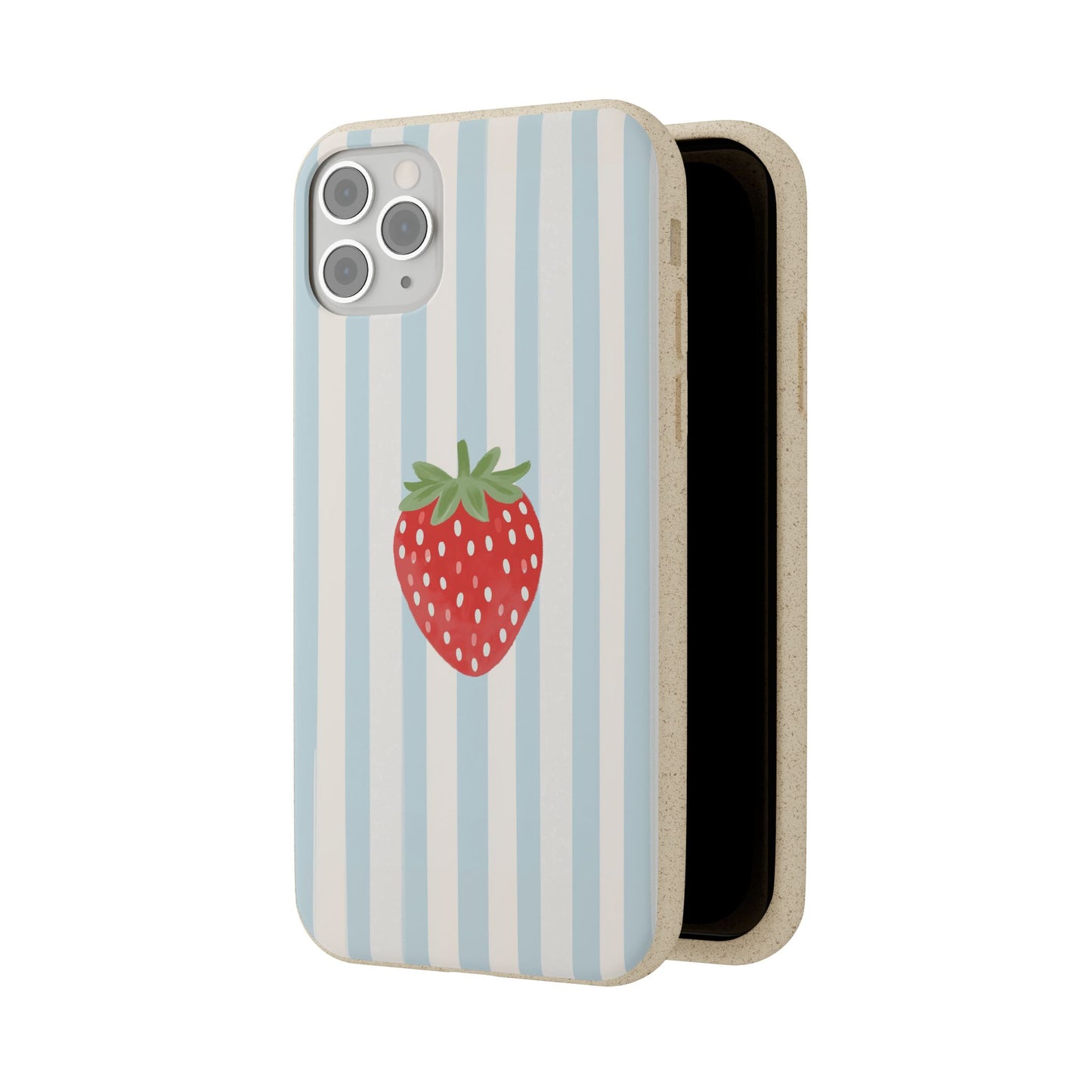 Strawberry Stripe iPhone Case