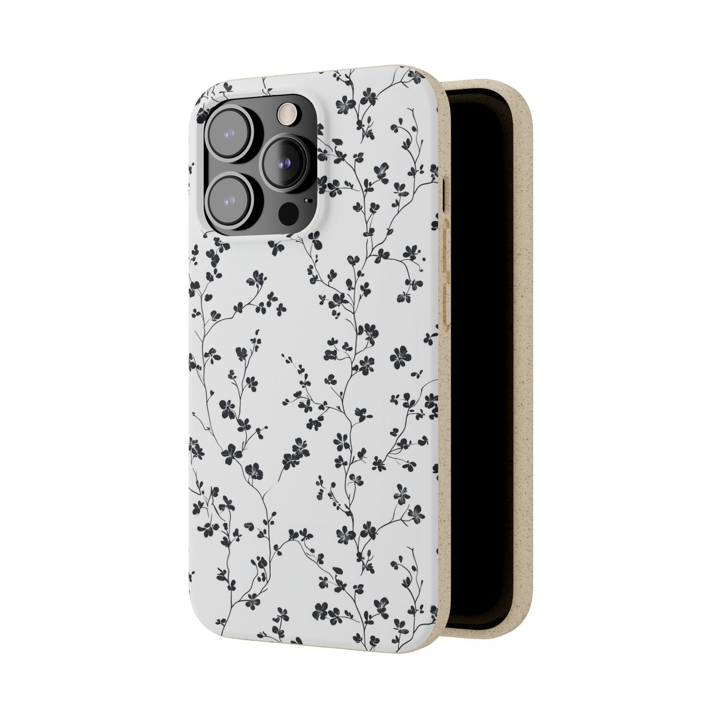 Black Blossoms iPhone Case