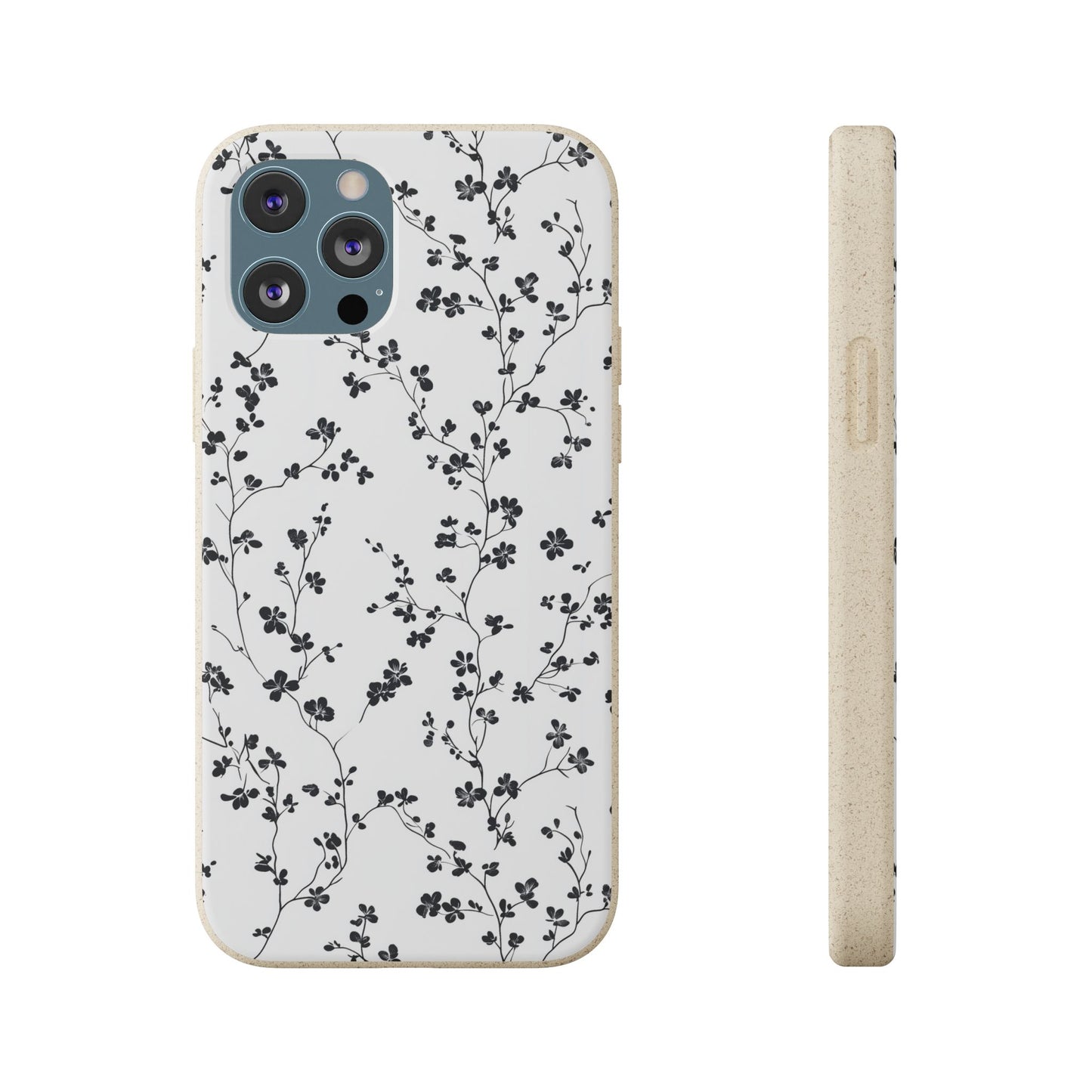 Black Blossoms iPhone Case