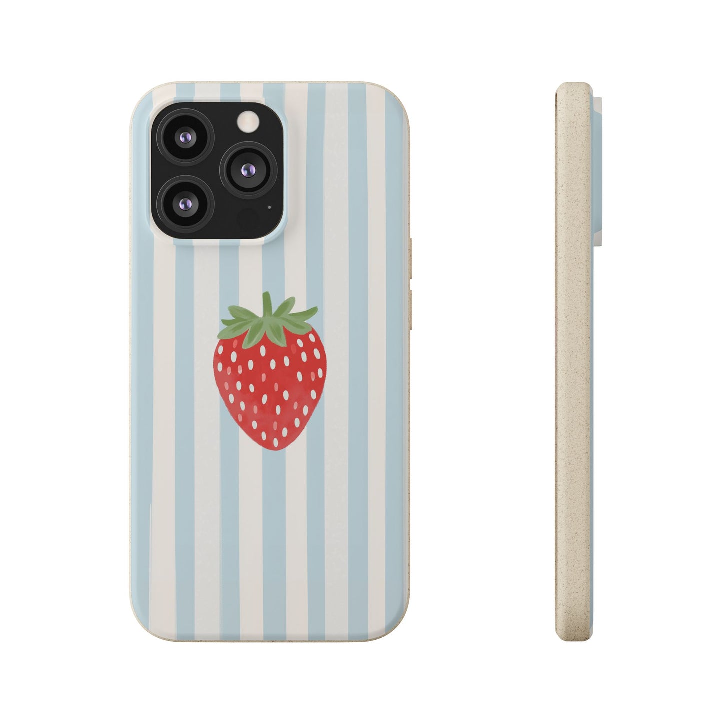 Strawberry Stripe iPhone Case