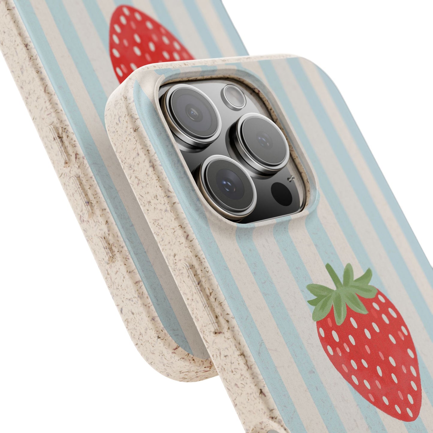 Strawberry Stripe iPhone Case