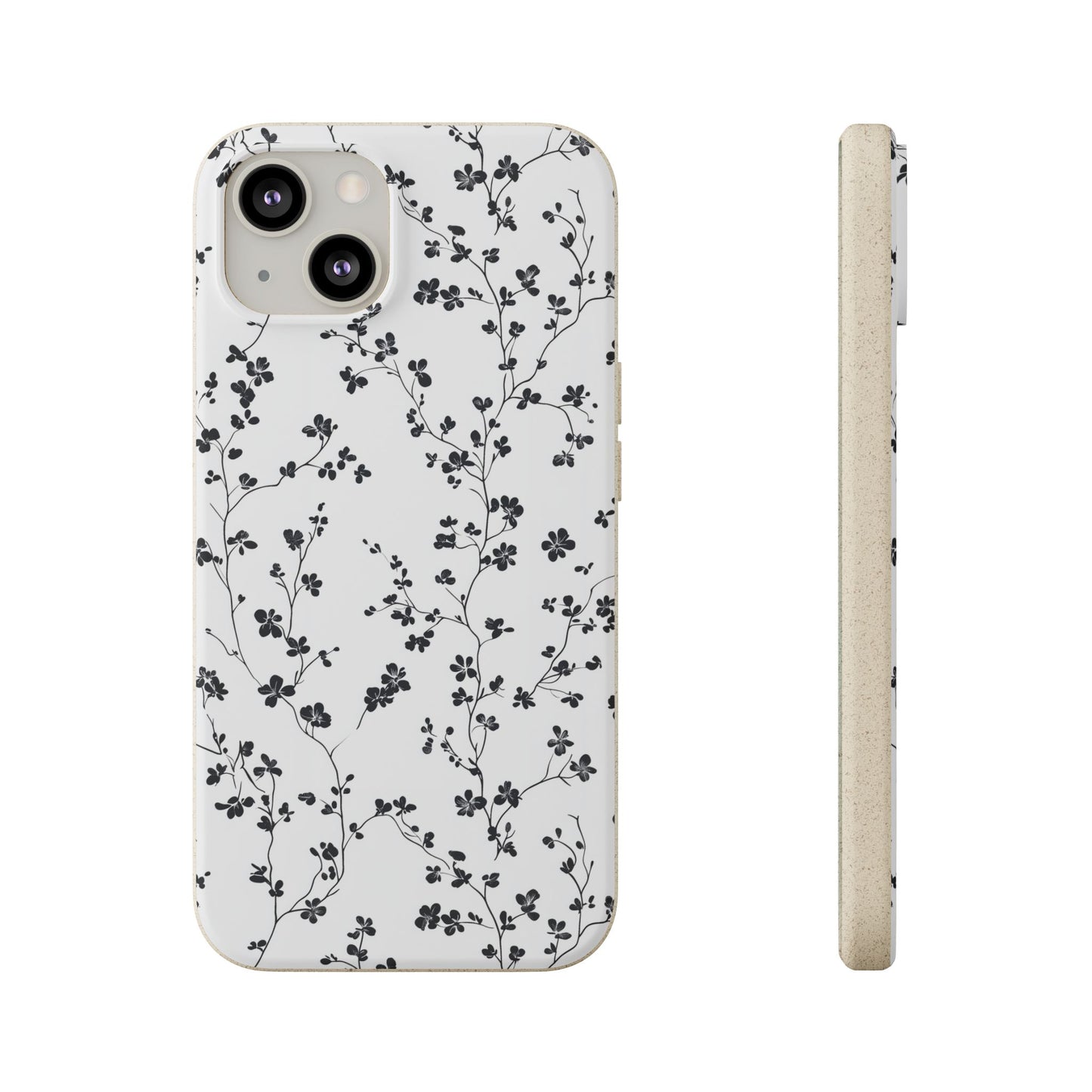 Black Blossoms iPhone Case