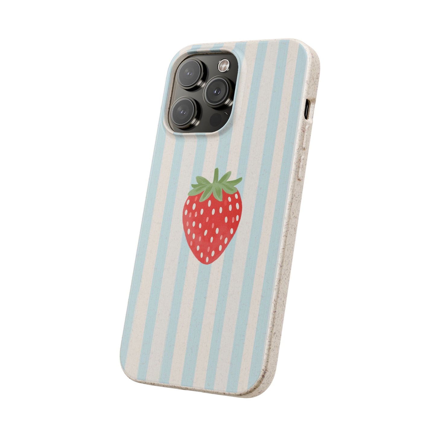 Strawberry Stripe iPhone Case
