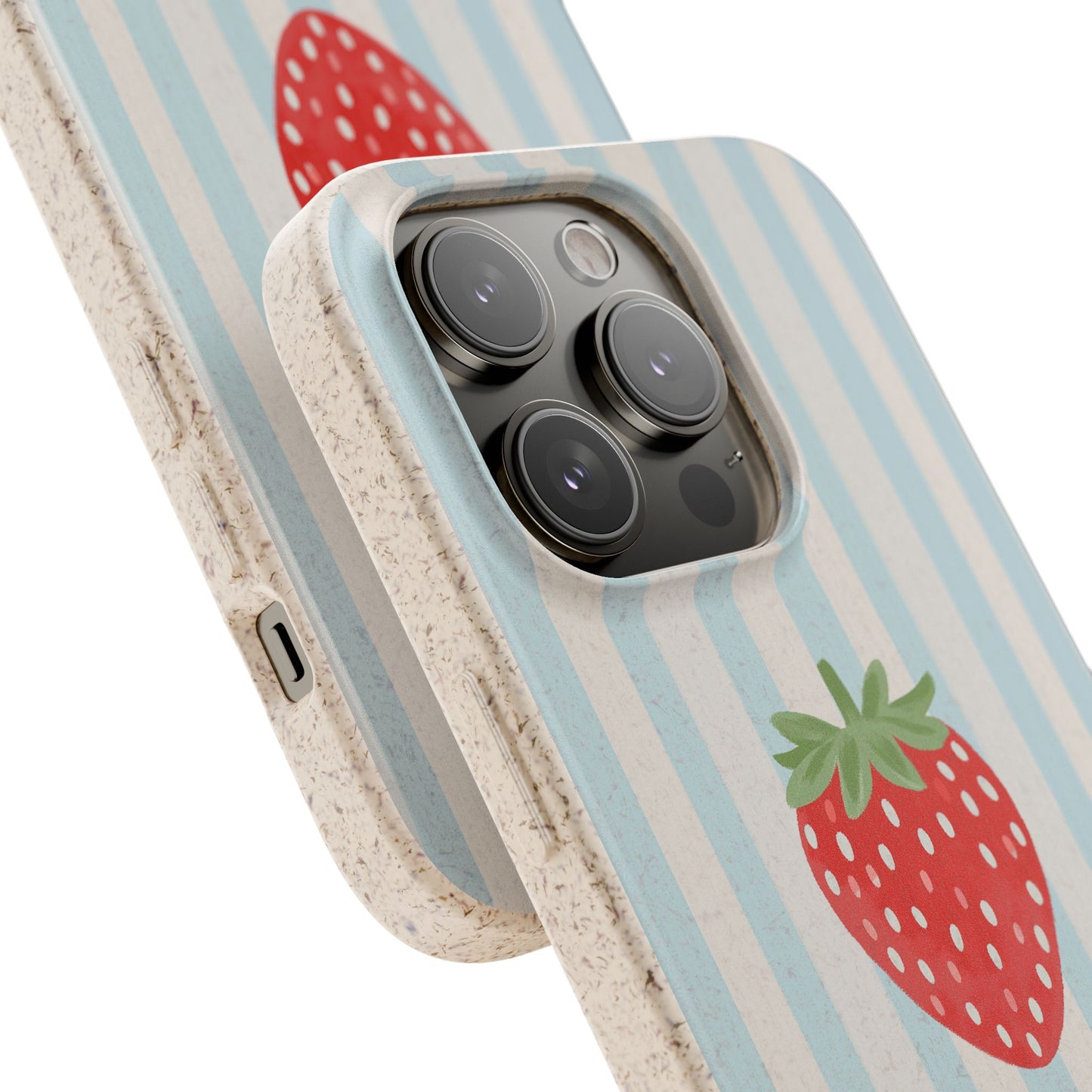Strawberry Stripe iPhone Case