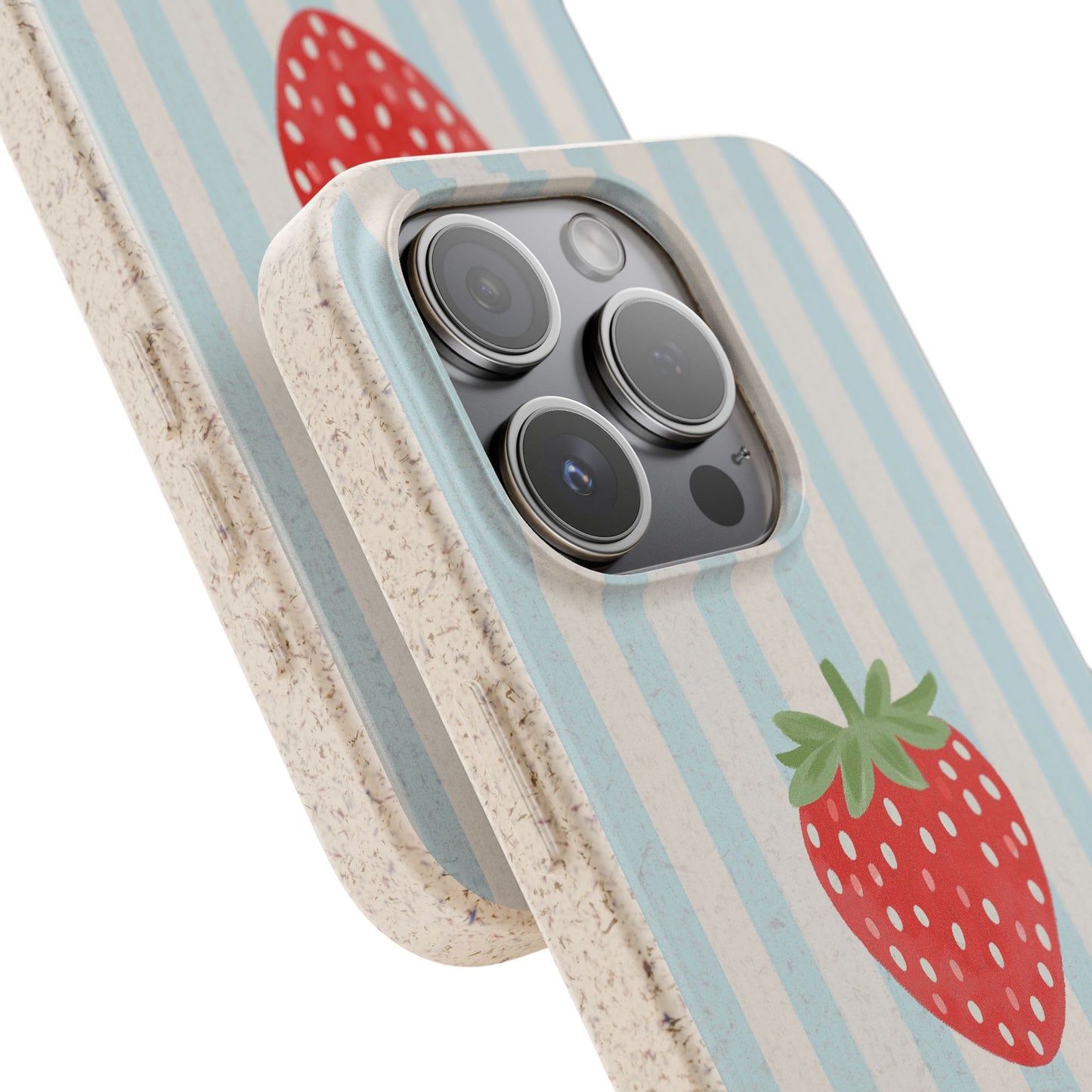 Strawberry Stripe iPhone Case