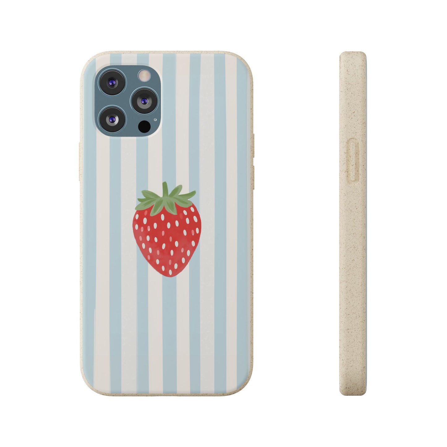 Strawberry Stripe iPhone Case