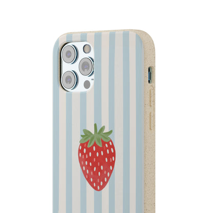 Strawberry Stripe iPhone Case