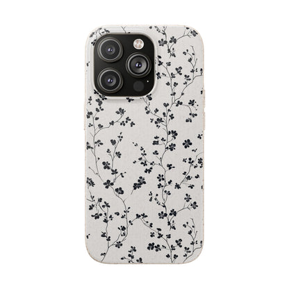 Black Blossoms iPhone Case