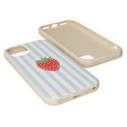Strawberry Stripe iPhone Case
