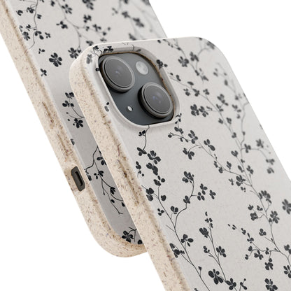 Black Blossoms iPhone Case