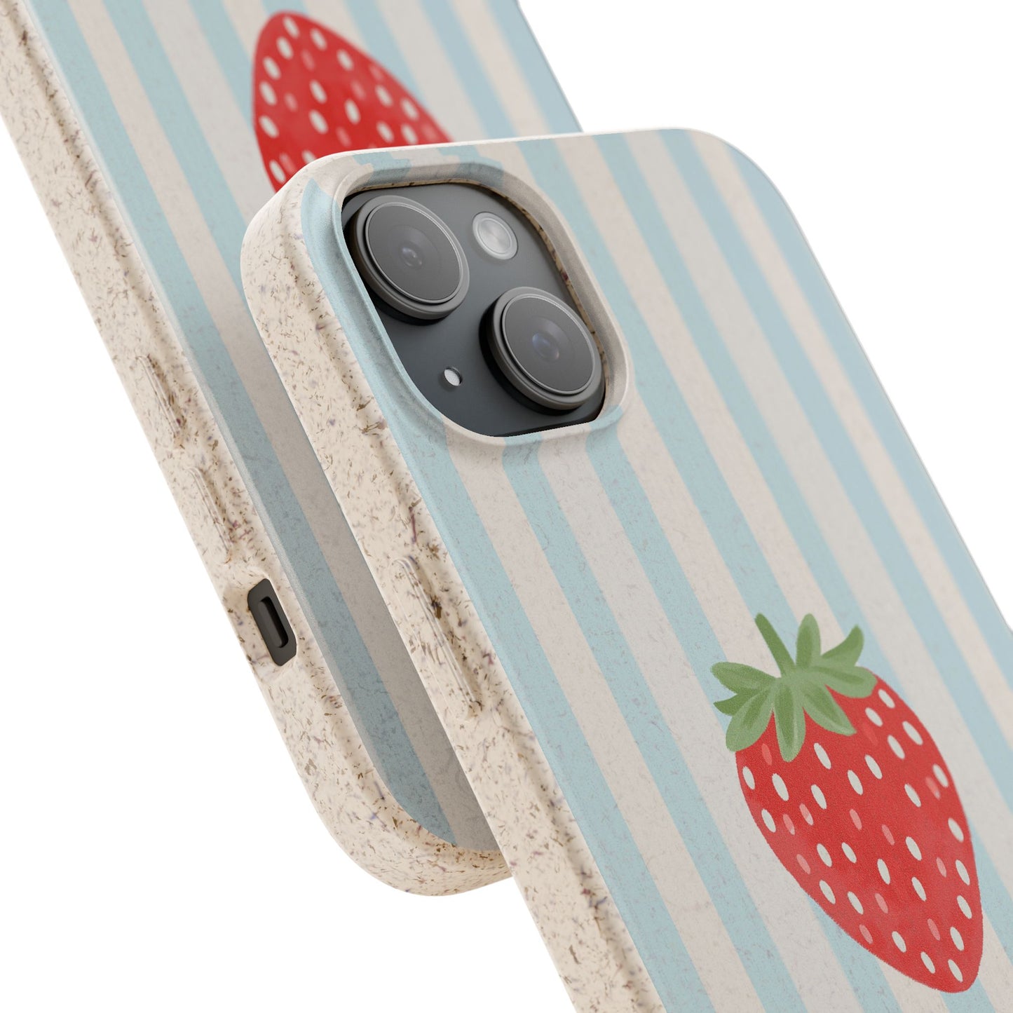 Strawberry Stripe iPhone Case