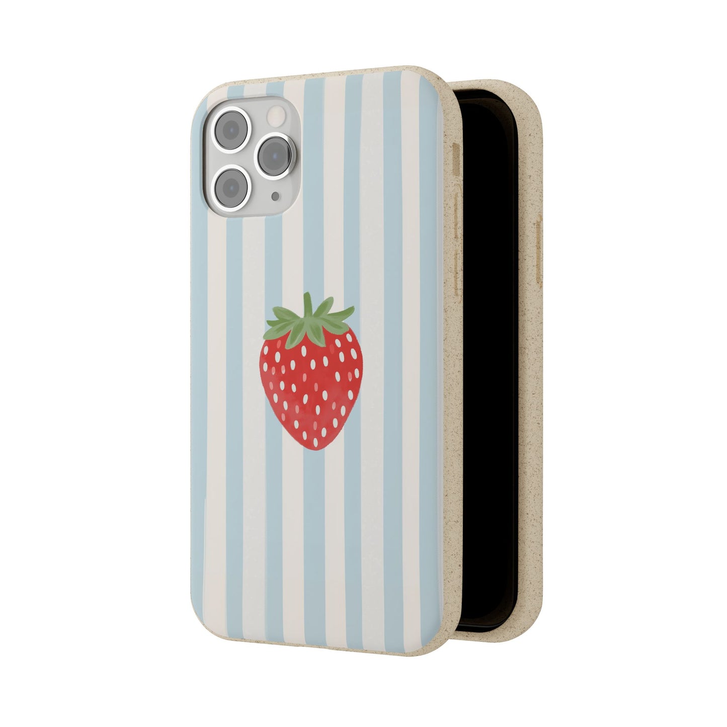 Strawberry Stripe iPhone Case