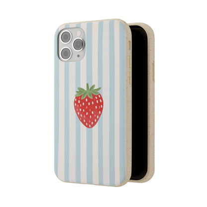 Strawberry Stripe iPhone Case