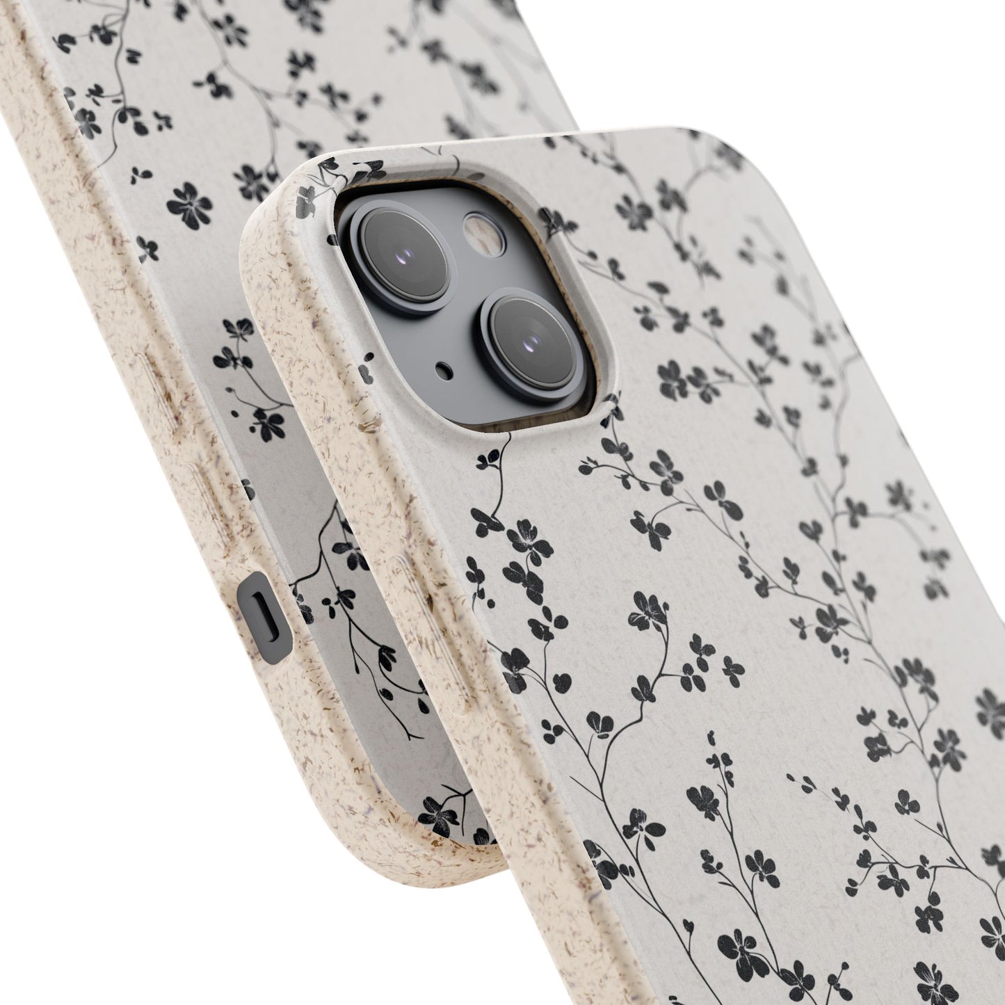 Black Blossoms iPhone Case