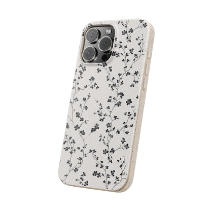 Black Blossoms iPhone Case