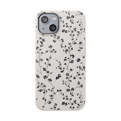 Black Blossoms iPhone Case