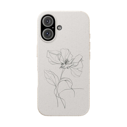 Minimalist Flower iPhone Case