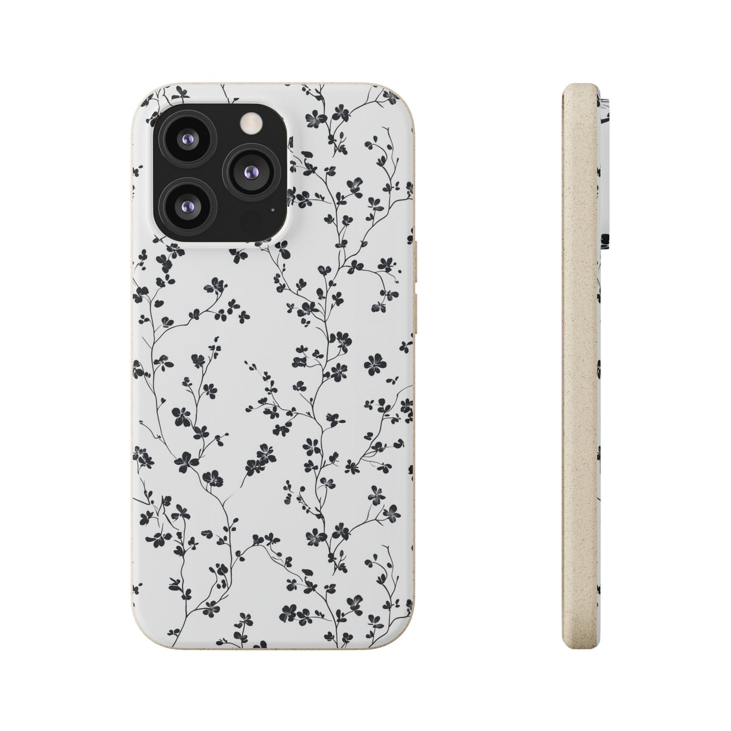 Black Blossoms iPhone Case