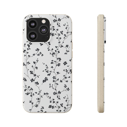 Black Blossoms iPhone Case