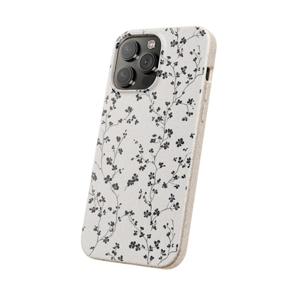 Black Blossoms iPhone Case