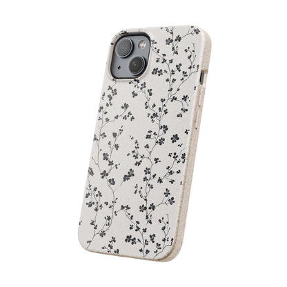 Black Blossoms iPhone Case