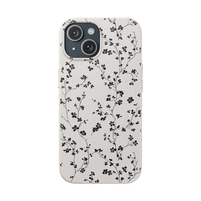 Black Blossoms iPhone Case