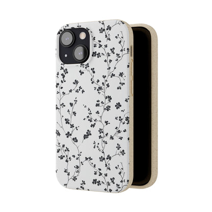Black Blossoms iPhone Case