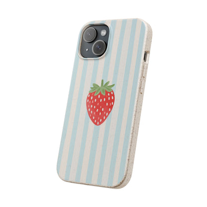 Strawberry Stripe iPhone Case