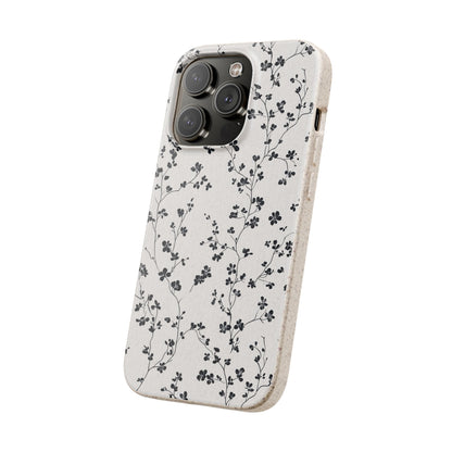 Black Blossoms iPhone Case