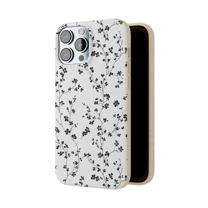 Black Blossoms iPhone Case