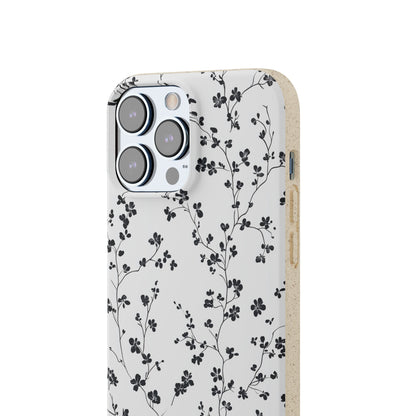 Black Blossoms iPhone Case