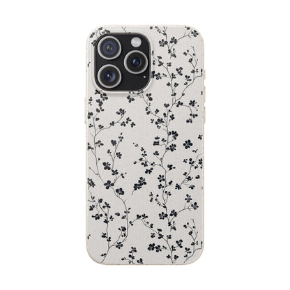 Black Blossoms iPhone Case