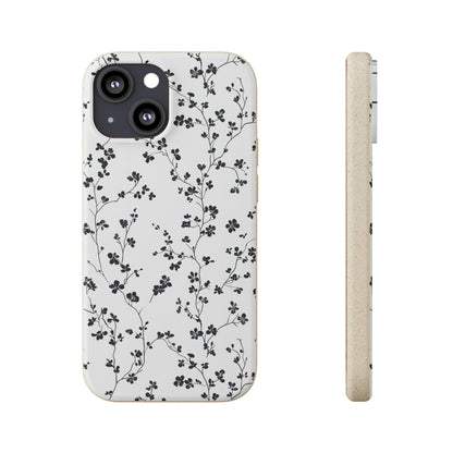 Black Blossoms iPhone Case