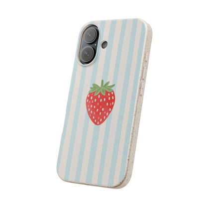 Strawberry Stripe iPhone Case