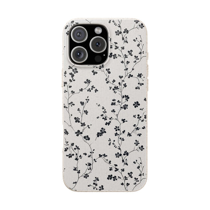 Black Blossoms iPhone Case