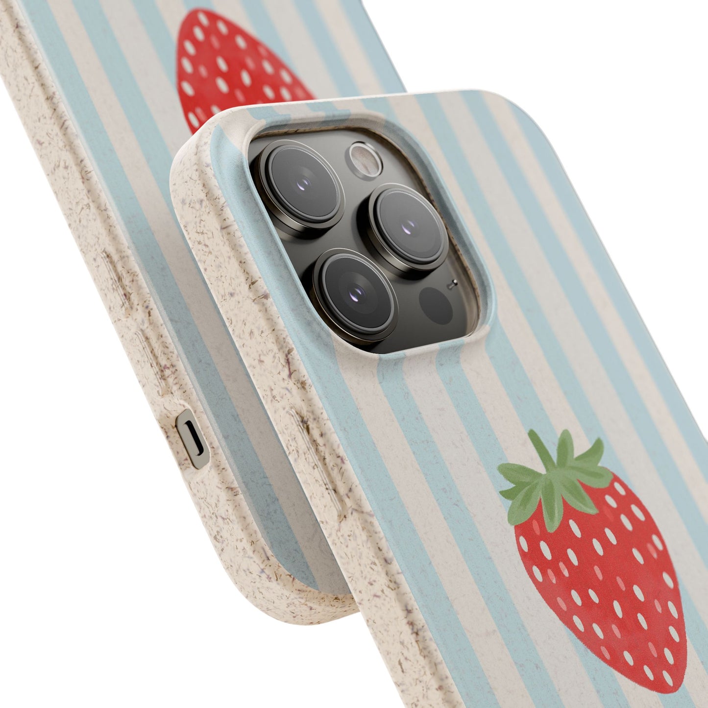 Strawberry Stripe iPhone Case
