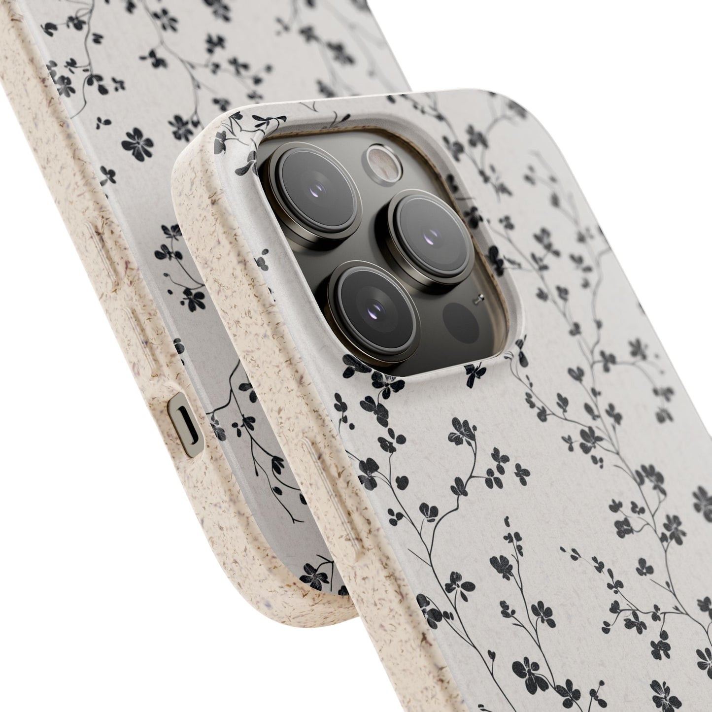 Black Blossoms iPhone Case