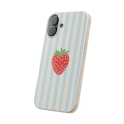 Strawberry Stripe iPhone Case
