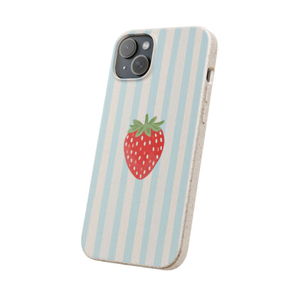 Strawberry Stripe iPhone Case