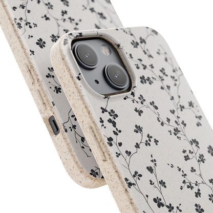 Black Blossoms iPhone Case