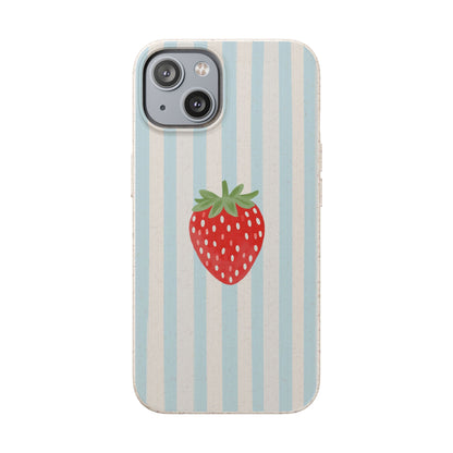 Strawberry Stripe iPhone Case