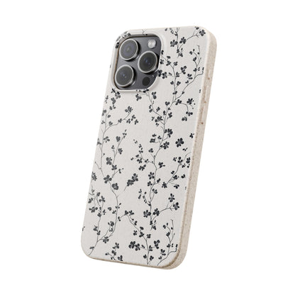 Black Blossoms iPhone Case