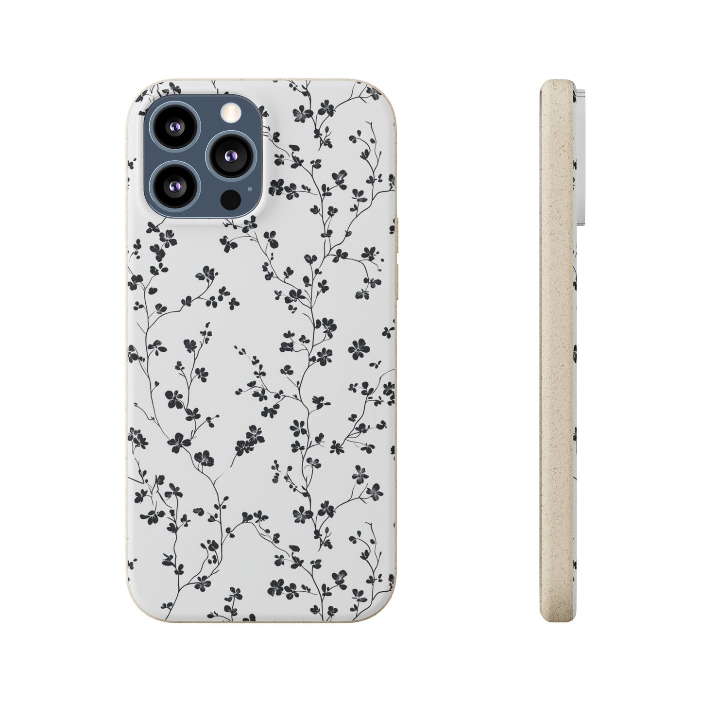 Black Blossoms iPhone Case