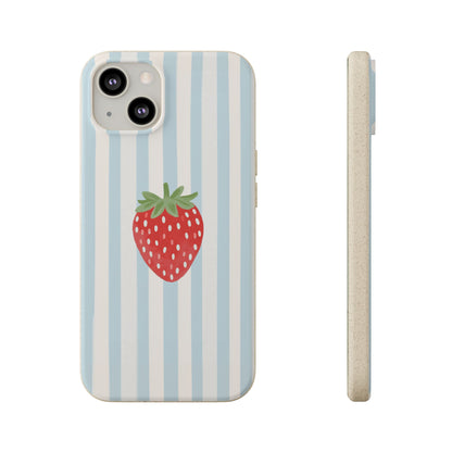 Strawberry Stripe iPhone Case