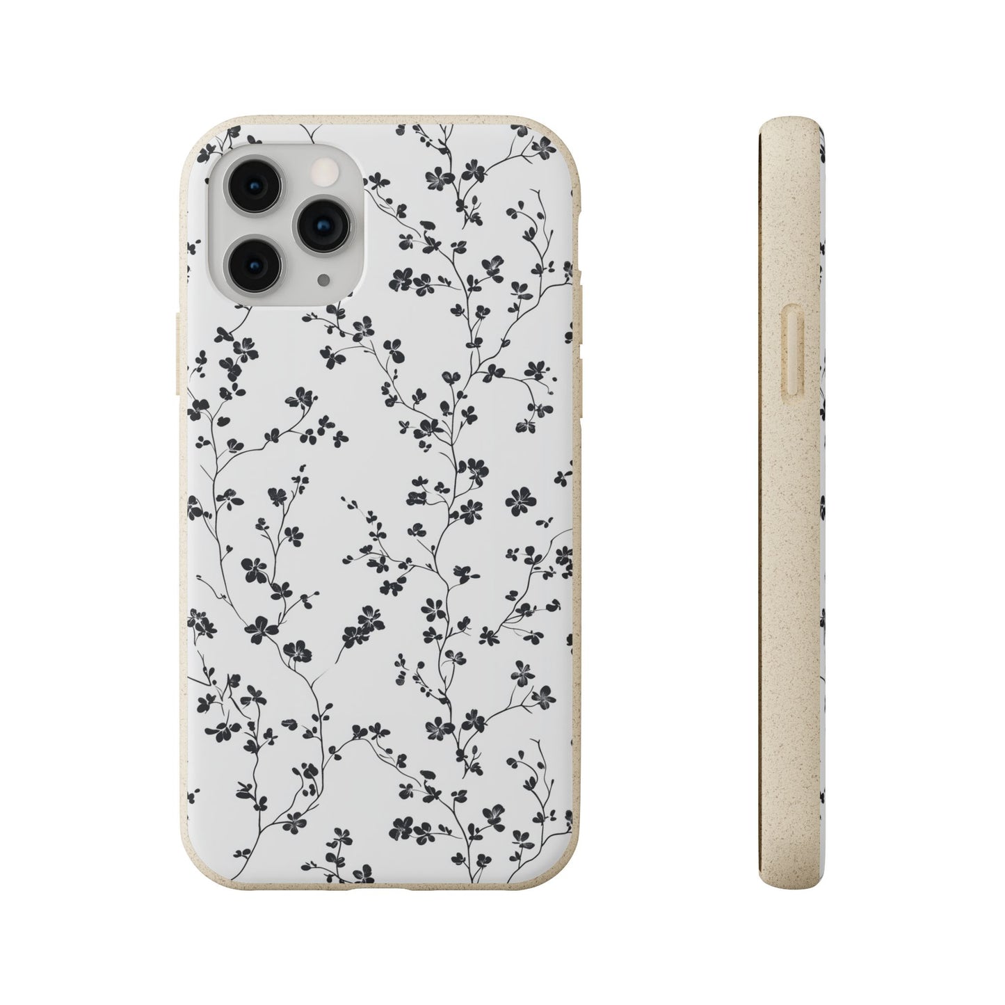 Black Blossoms iPhone Case