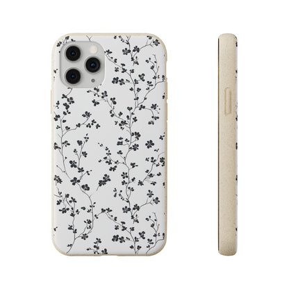 Black Blossoms iPhone Case