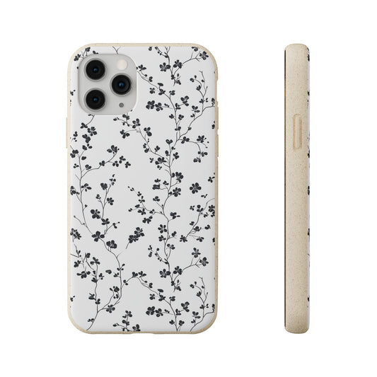 Black Blossoms iPhone Case