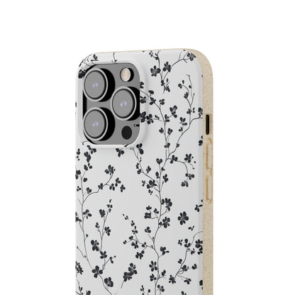 Black Blossoms iPhone Case